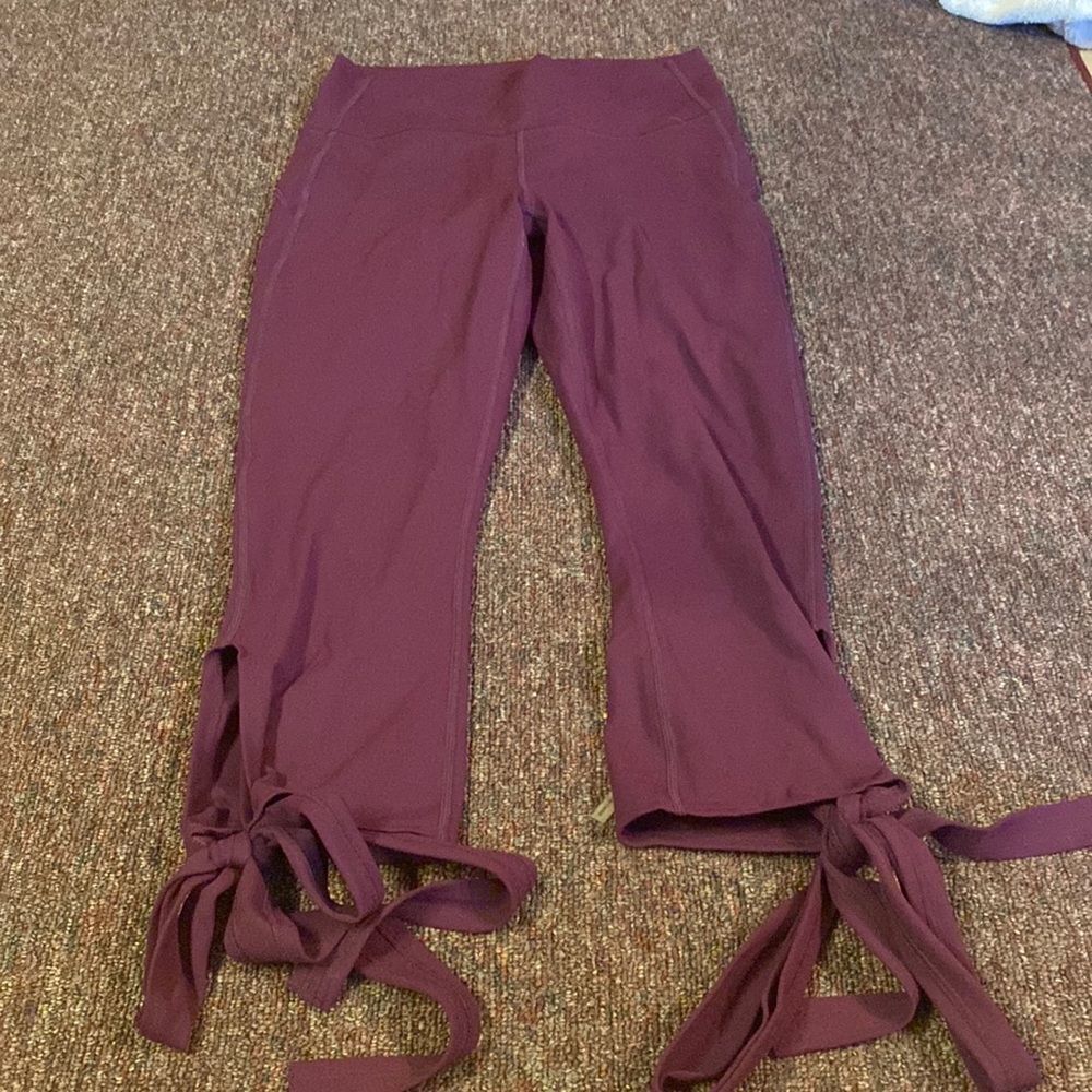 Fabletics pure luxe purple leggings small